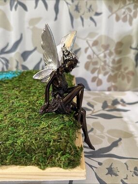Bronze and Silver Fairy Figurine Home Accent